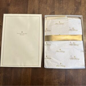 Vintage Victorias Secret Hosiery London Stretch Cantrece Cream Medium Stockings